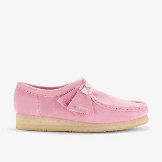 Clarks Originals Wallabee Damen Wildleder Schuhe In Pink - Image 2