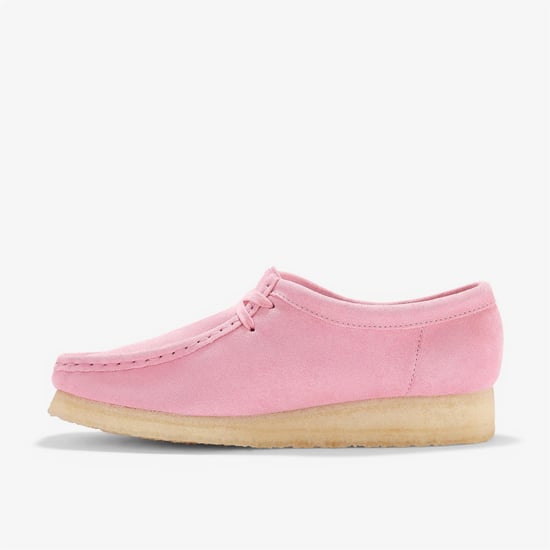 Clarks Originals Wallabee Damen Wildleder Schuhe In Pink - Image 3