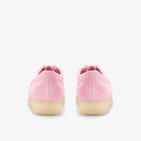 Clarks Originals Wallabee Damen Wildleder Schuhe In Pink - Image 4