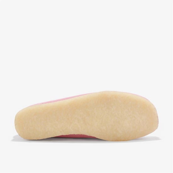 Clarks Originals Wallabee Damen Wildleder Schuhe In Pink - Image 6