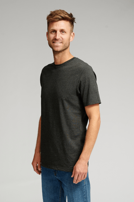 Bio-Basic-T-Shirt - Dunkelgrau - Image 3
