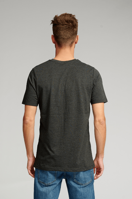 Bio-Basic-T-Shirt - Dunkelgrau - Image 4