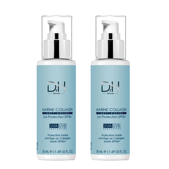 Dr H Anti-Aging Meereskollagen Sonnenschutz SPF 50 50ml x 2 Duo-Pack - Image 1