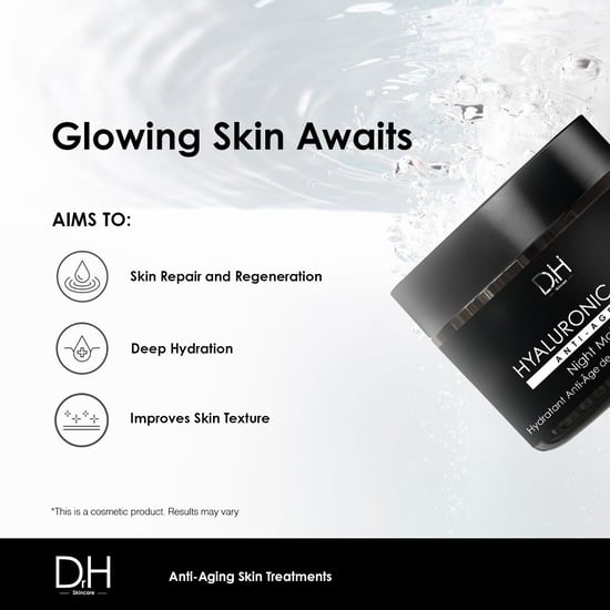 Dr H Hyaluronsäure Anti-Aging Nachtcreme 60ml x 2 Duo-Pack - Image 5