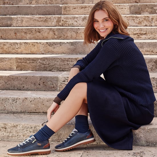 Pikolinos Damen-Sneakers aus ozeanblauem Leder mit Schnürsenkeln und Reißverschluss – Vigo - Image 6
