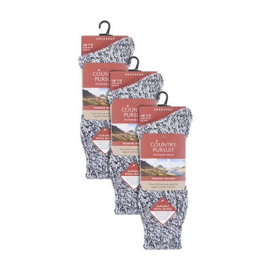 3er-Pack Herren Wollstiefelsocken | Dicke Pennine Walker Socken | Outdoorschuh-Socken - Image 2