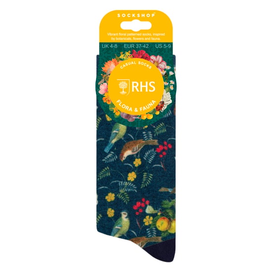 Damen Spaßsocken | Lustige Bunte Blumenmuster Socken 4-7 UK - Image 2