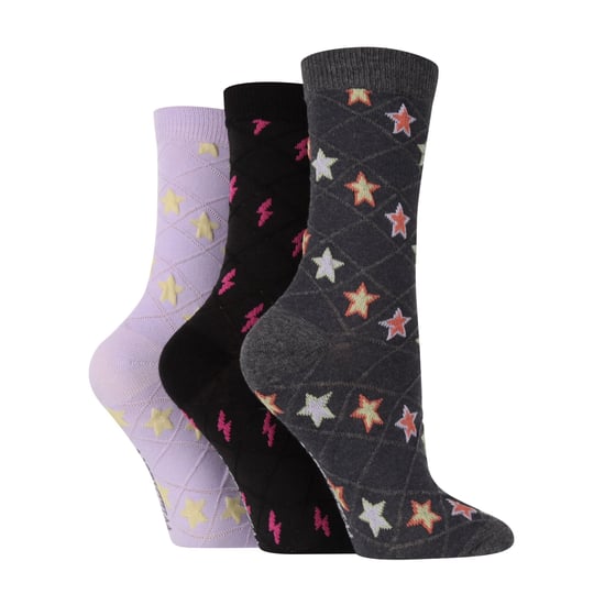 3er-Pack Damenmode strukturierte Strick-Baumwollsocken - Image 1