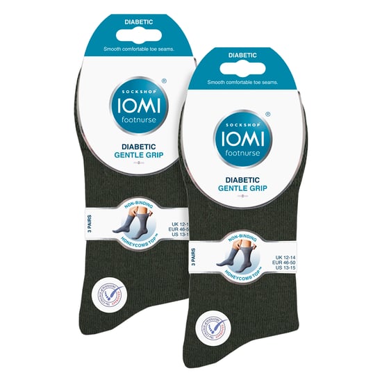 6er Pack Herren Baumwoll-Diabetikersocken ohne Elastik mit nahtlosem Zehenbereich - Image 2