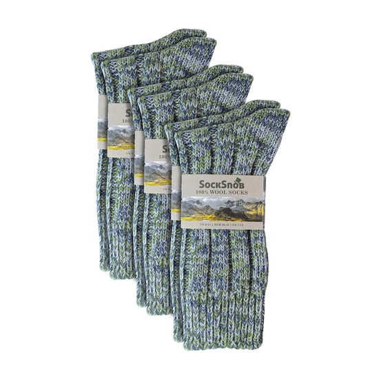 3er Pack Herren warme 100% Wollrippenstrümpfe mit verstärkter Ferse und Zehen - Image 2