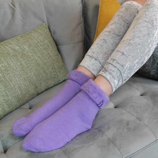 1 Pack Damen Weiche Plüsch Futter Socken fürs Bett - Image 4