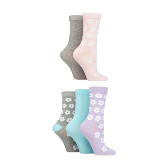 5er-Pack Damen Jacquard-Muster Socken - Image 1
