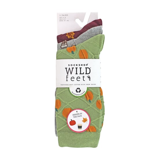 3er-Pack Damen Mode Texturiertes Strick-Baumwollsocken - Image 2