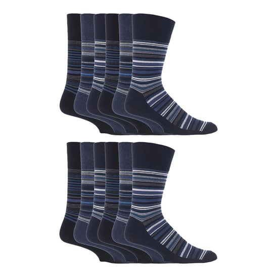12 Paar Herren Gentle Grip Socken mit weitem Bund | Extraweite, nicht-elastische Socken - Image 1