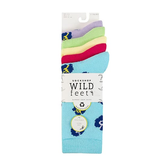5er-Pack Damen Jacquard Muster Crew Socken - Image 2
