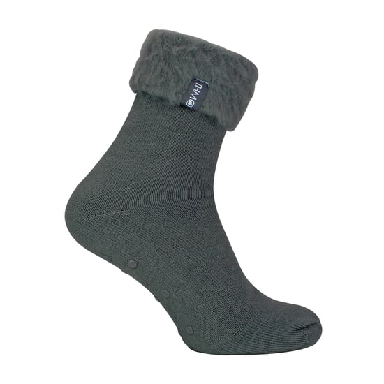 1 Pack Herren Weiche Plüschgefütterte Hausschuhsocken - Image 1