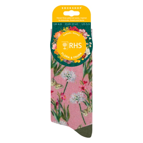 Damen-Scherz-Socken | Lustige farbenfrohe Socken mit Blumenmuster 4-7 UK - Image 2