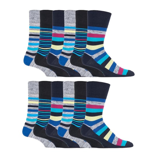 12 Paar Herren Sanftgriff Socken mit weitem Bund | Extra breite nicht-elastische Socken - Image 1