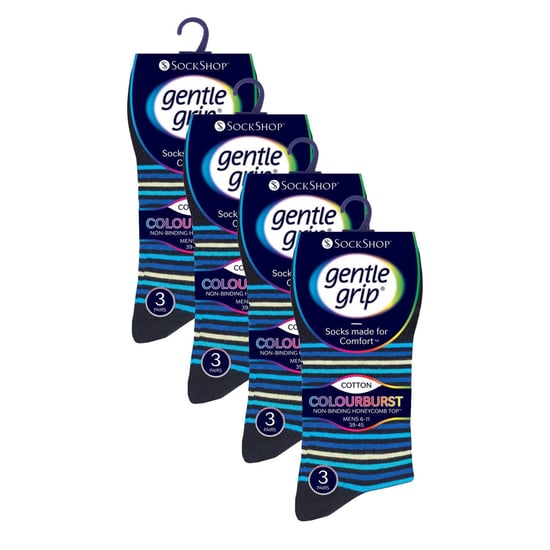 12 Paar Herren Sanftgriff Socken mit weitem Bund | Extra breite nicht-elastische Socken - Image 2