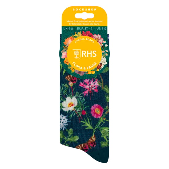 Damen-Scherz-Socken | Lustige farbenfrohe Socken mit Blumenmuster 4-7 UK - Image 2