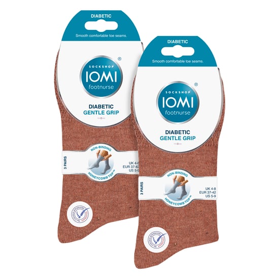 6er-Pack Damen Baumwollsocken für Diabetiker ohne elastischen Bund mit nahtloser Zehenpartie - Image 2