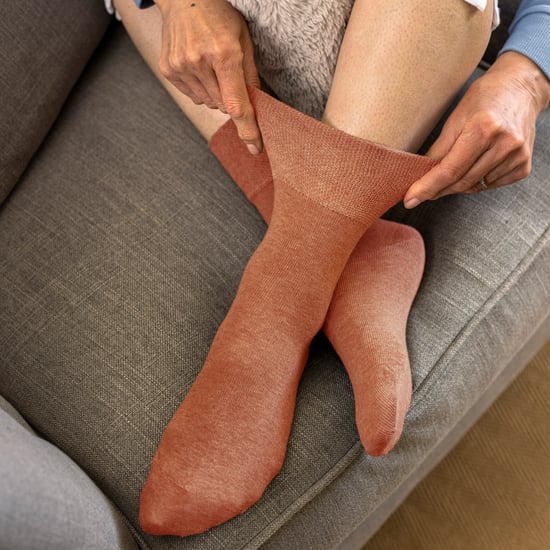 6er-Pack Damen Baumwollsocken für Diabetiker ohne elastischen Bund mit nahtloser Zehenpartie - Image 5
