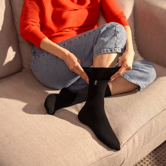 Damen Nicht-aufdringliche Thermo HoneyComb Top Socken - Image 3