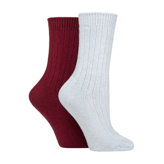 2er-Pack Damen Kaschmirwoll-Schlafsocken - Image 1