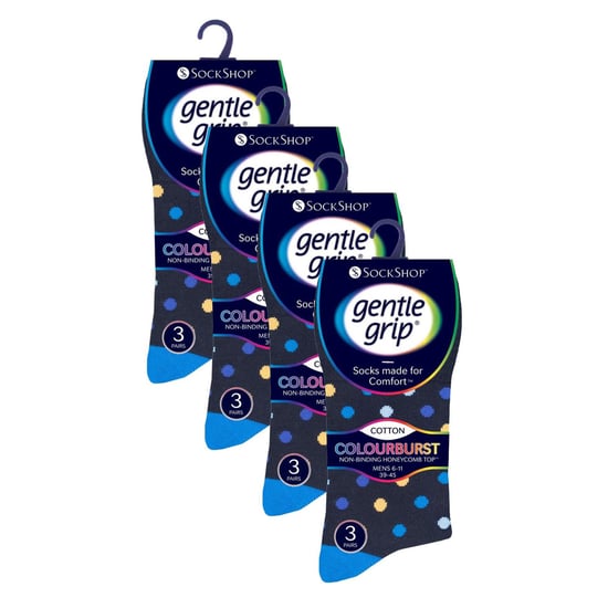 12 Paar Herren Sanfte-Grip Lockere-Socke | Extra Weite Ohne Elastik Socken - Image 2