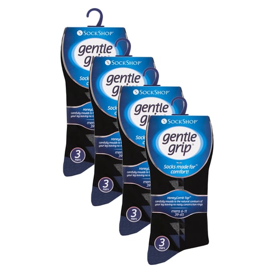 12 Paare Herren Sanfte Grip Lockere Socken | Extra Breite Nicht-Elastische Socken - Image 2