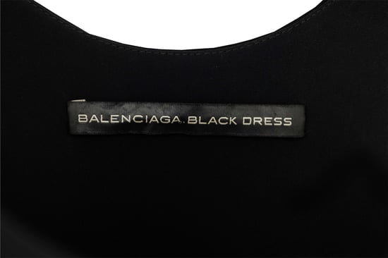 Balenciaga – Schwarzes Kleid mit Perlenverzierung – 10er - Image 3