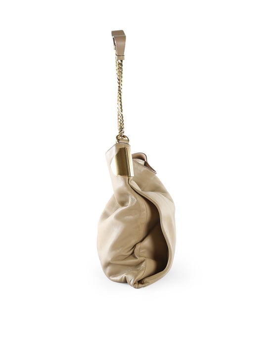 Gucci Beigefarbene Lammleder Große 1970 Schultertasche - Image 3