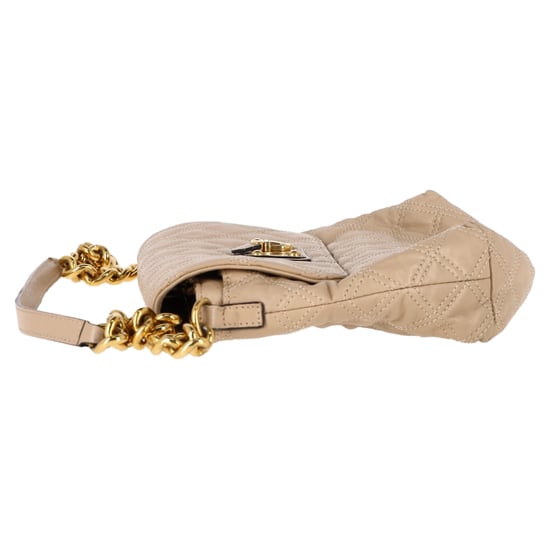 Marc Jacobs – Gesteppte Umhängetasche aus beigem Leder - Image 3