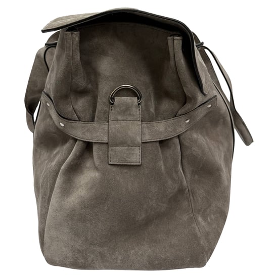 Brunello Cucinelli Weekend Bag aus grauem Wildleder - Image 2