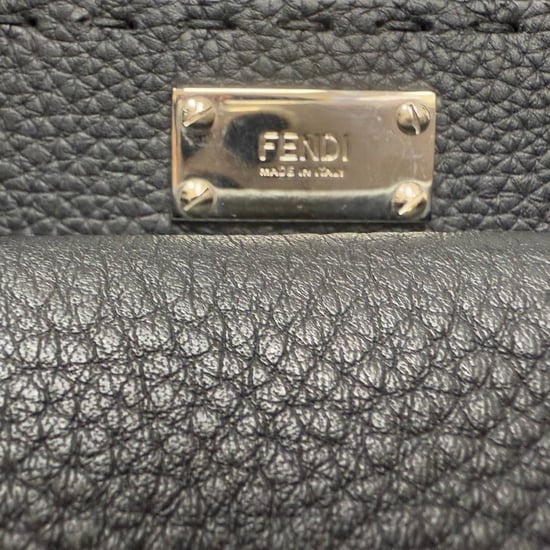 Fendi Selleria Peekaboo XL Top Handle Bag aus schwarzem Leder - Image 3