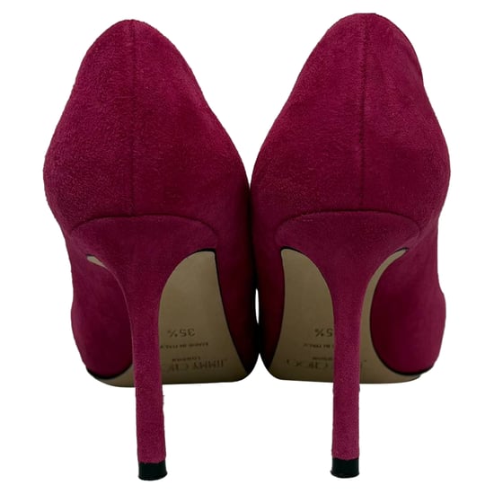 Jimmy Choo Romy spitze Pumps aus rosa Wildleder - Image 3