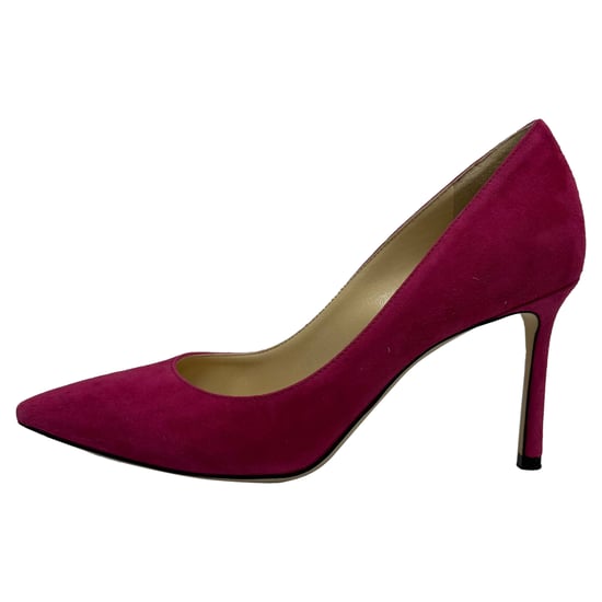 Jimmy Choo Romy spitze Pumps aus rosa Wildleder - Image 4
