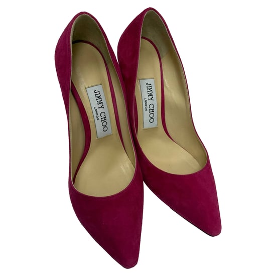 Jimmy Choo Romy spitze Pumps aus rosa Wildleder - Image 5