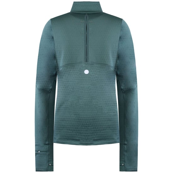 Asics Road Winter Damen Teal Midlayer Top - Image 2