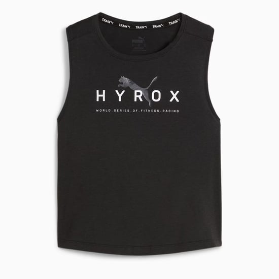 Puma x HYROX Fit Triblend Damen Schwarz Top - Image 1
