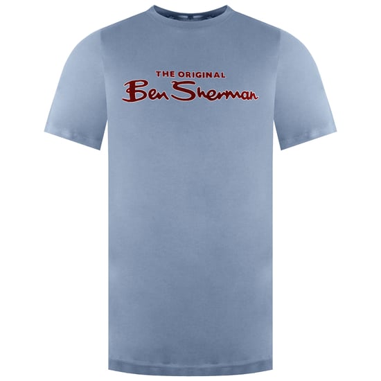 Ben Sherman Großes Logo Herren Blau T-Shirt - Image 1