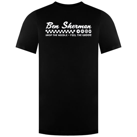 Ben Sherman Gefühl den Groove Herren schwarzes T-Shirt - Image 1
