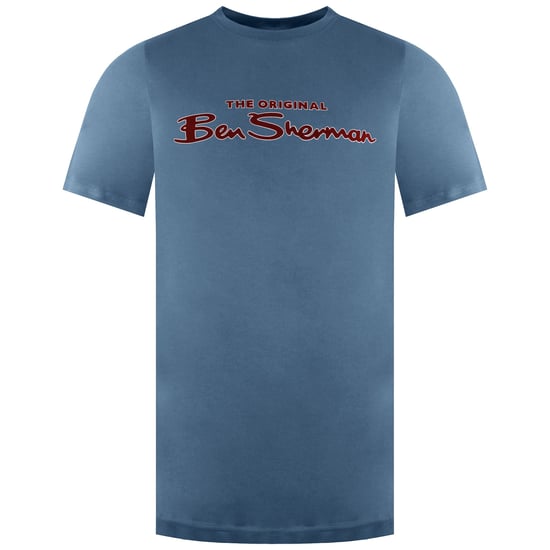 Ben Sherman Logo Herren Blau T-Shirt - Image 1