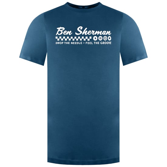Ben Sherman Feel The Groove Herren T-Shirt in Teal - Image 1