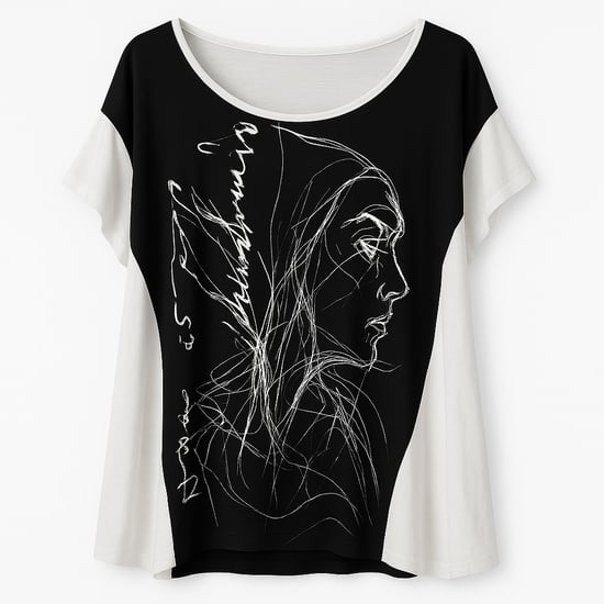 Oversize-Top aus leichtem Jersey aus Micromodal und Kaschmir - Image 1