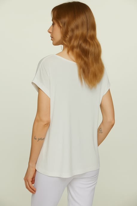 Oversize-Top aus leichtem Jersey aus Micromodal und Kaschmir - Image 3