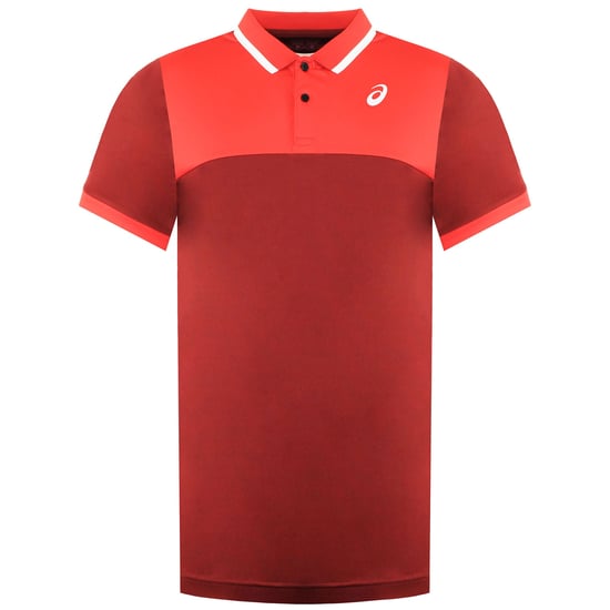 Asics Court Herren Rot Tennis Poloshirt - Image 1