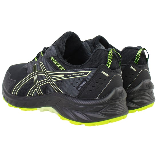 Asics Gel-Venture 9 Wasserdichte Herren Schwarz Lauf Schuhe - Image 3