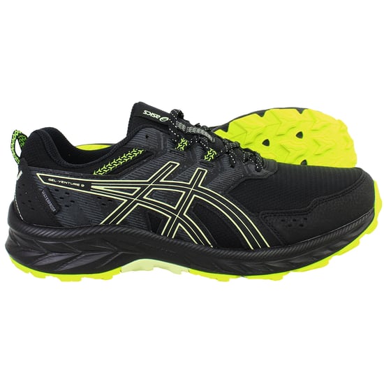 Asics Gel-Venture 9 Wasserdichte Herren Schwarz Lauf Schuhe - Image 4