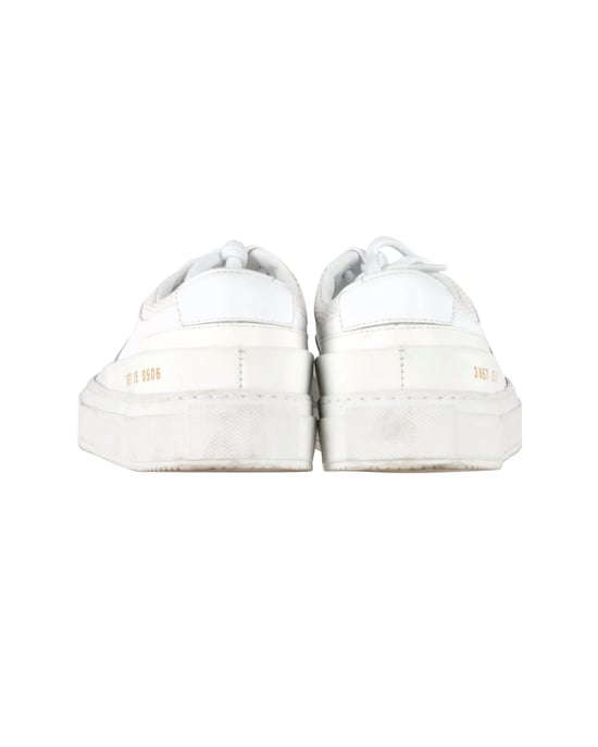 Common Projects – Achilles Super-Sneaker aus weißem Leder - Image 3